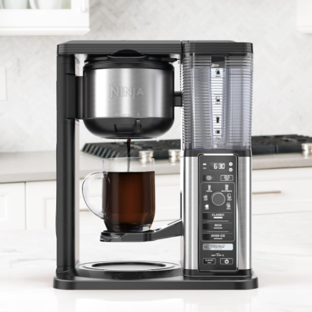 Cafetera de Especialidad Ninja CM401 10 Tazas con Jarra de Vidrio Negra