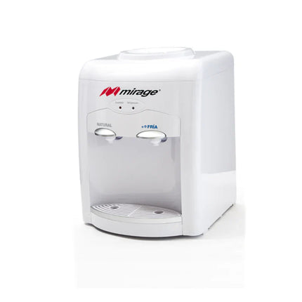 Dispensador de Agua Mirage DISX05 MDT10BB Table Top | Blanco con Gris | 3 Temperaturas | Compacto | 127 V~ | Ideal para Escritorio o Cocina