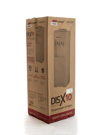 Dispensador de Agua Mirage DISX10 MDD10CS | 3 Temperaturas | Mesa con Garrafón Superior | Color Gris | Compacto 52 cm Alto