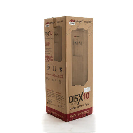 Dispensador de Agua Mirage DISX10 MDD10CB | 3 Temperaturas | Mesa con Garrafón Superior | Color Gris | Compacto 52 cm Alto