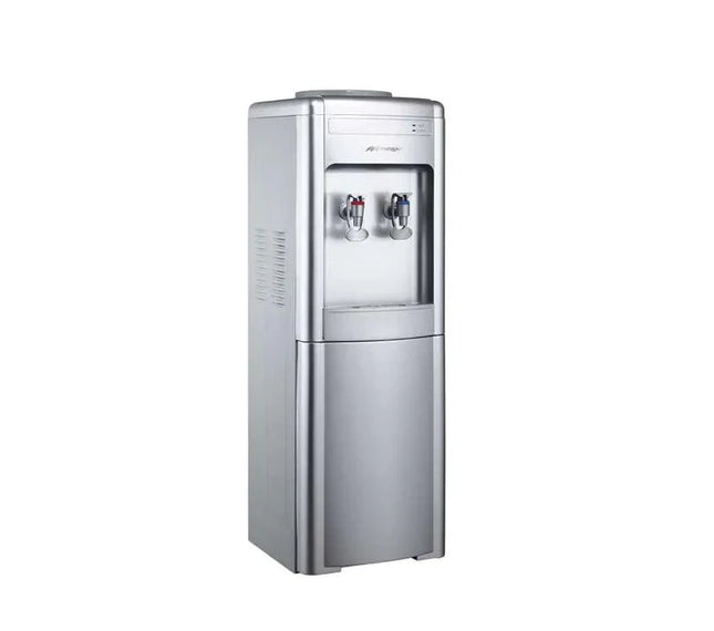 Dispensador de Agua Mirage DISX10 MDD10CS | 3 Temperaturas | Mesa con Garrafón Superior | Color Gris | Compacto 52 cm Alto