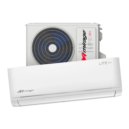 Mini split, ON/OFF,  LIFE12 plus, Blanco, Con Calefacción, 1TON, 12000 BTU, 220 V, 12 SEER series