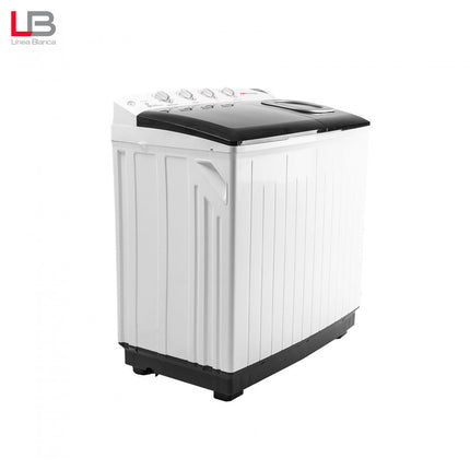 Lavadora Semiautomática Mirage LMS013M | 13 kg | Doble Tina | Bajo Consumo de Agua y Energía | Blanca con Tapa Transparente