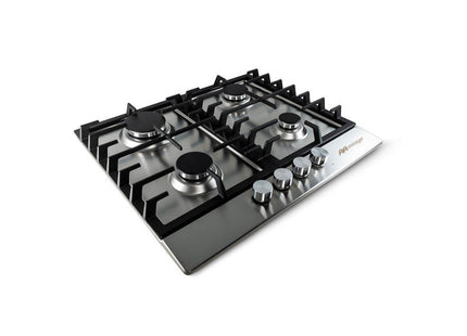 🔥 Parrilla SPARX MPS60GB de Gas | 4 Quemadores | Acero Inoxidable | Encendido Electrónico | Parrillas de Hierro Fundido | 60 cm de Ancho